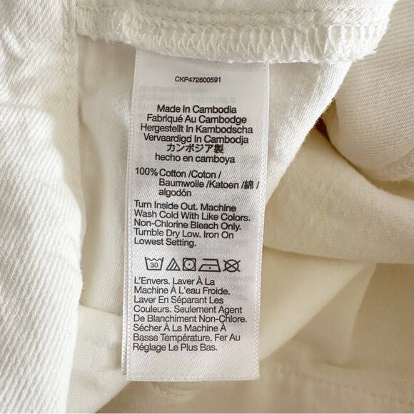 Madewell The Harlow Wide-Leg Jeans White Size 32‎ - Picture 9 of 10